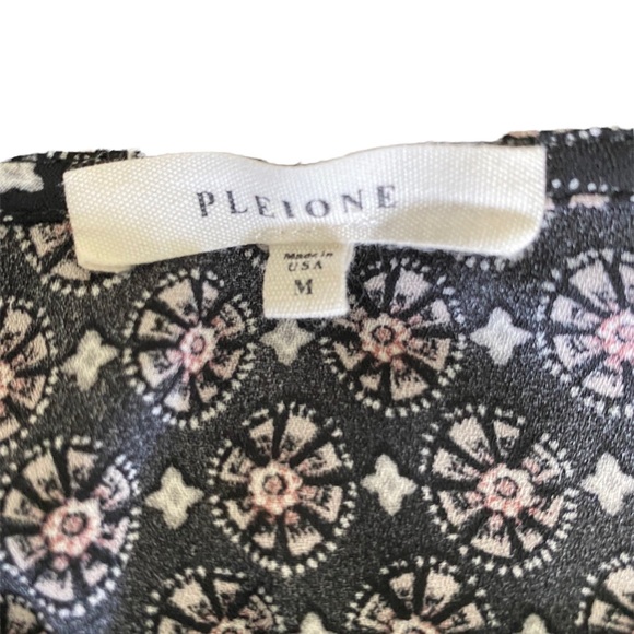 Pleione Printed Peplum Top M - Picture 5 of 5